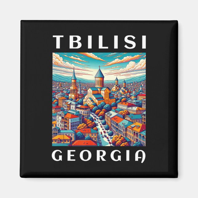 Imán Viaje a Georgia y Tiflis  (Frente)