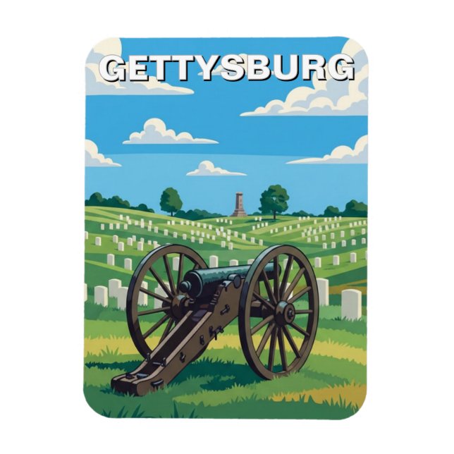 Imán Viaje a Gettysburg, Pensilvania (Vertical)