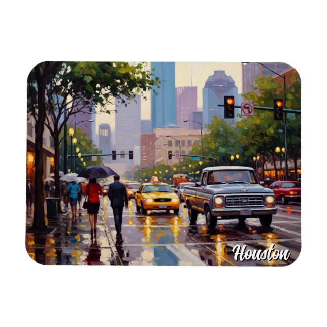 Imán Viaje a Houston Texas (Horizontal)
