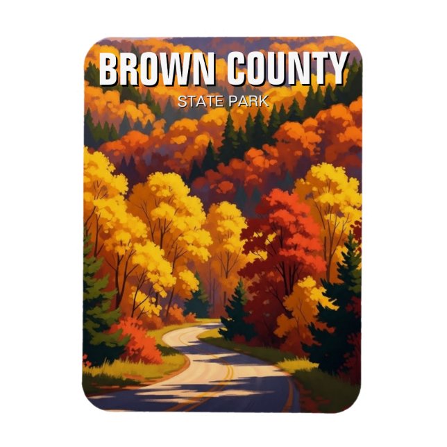 Imán Viaje a Indiana Brown County State Park (Vertical)