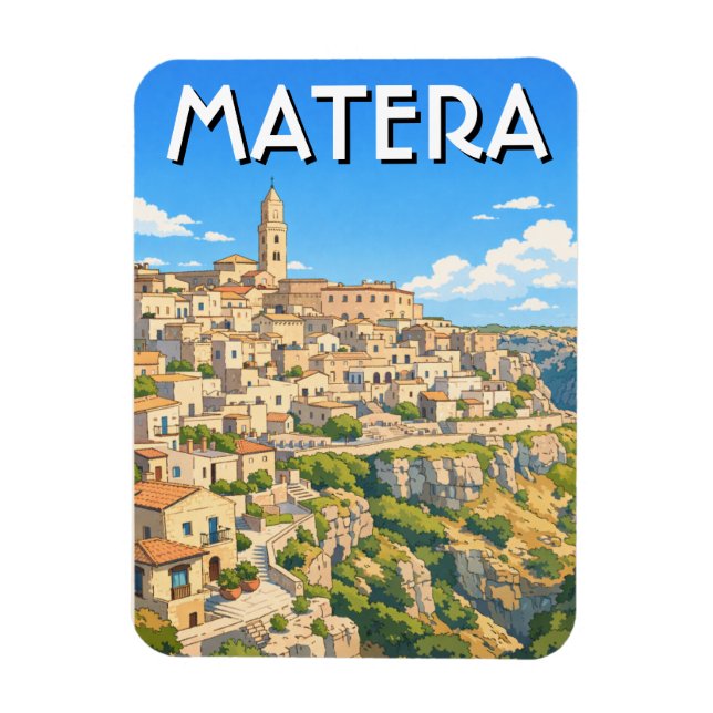 Imán Viaje a Italia Matera (Vertical)