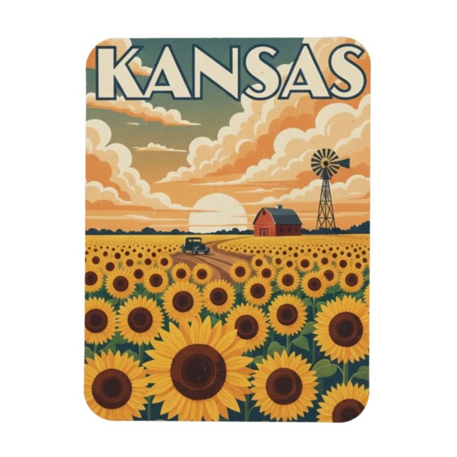 Imán Viaje a Kansas (Vertical)