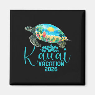Imán Viaje a Kauai Hawaii 2026 Tortuga Marina Vacacione