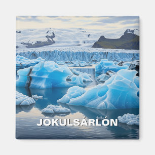 Imán Viaje a la laguna del glaciar Jökulsárlón de Islan