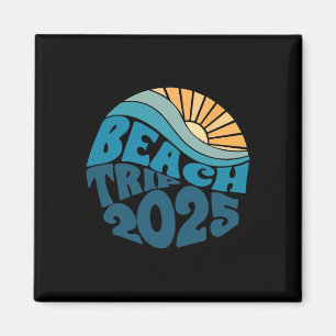 Imán Viaje a la playa 2025 Familia unida verano