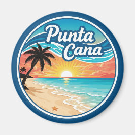 Imán Viaje a la playa de Punta Cana en República Domini