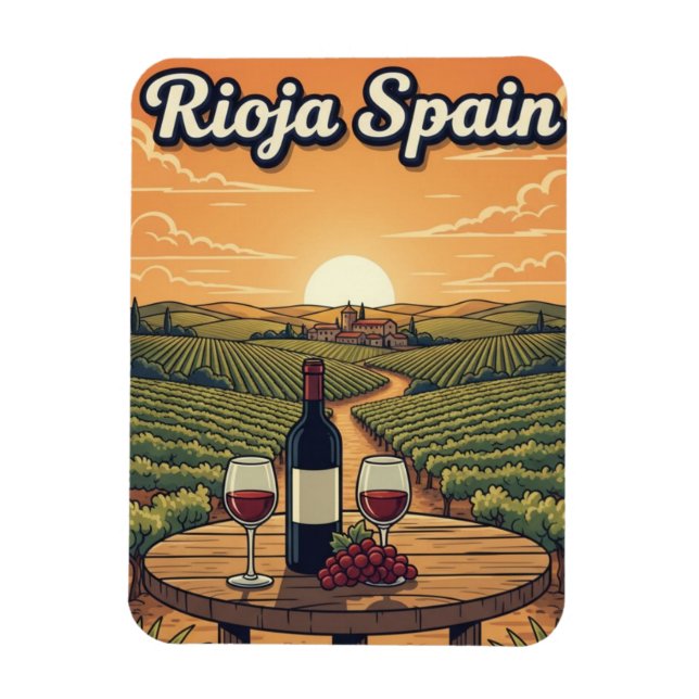 Imán Viaje a La Rioja España (Vertical)