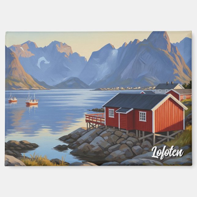 Imán Viaje a Lofoten Noruega (Anverso)