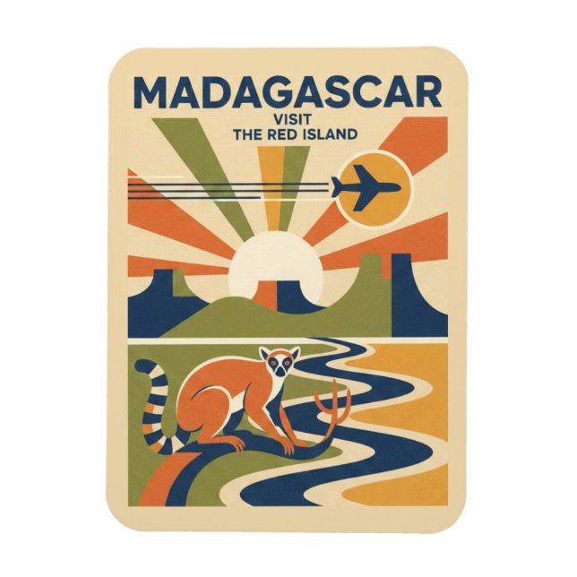 Imán Viaje a Madagascar (Vertical)