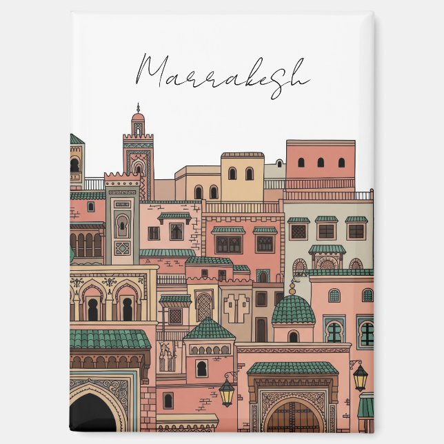 Imán Viaje a Marrakech Marruecos (Anverso)