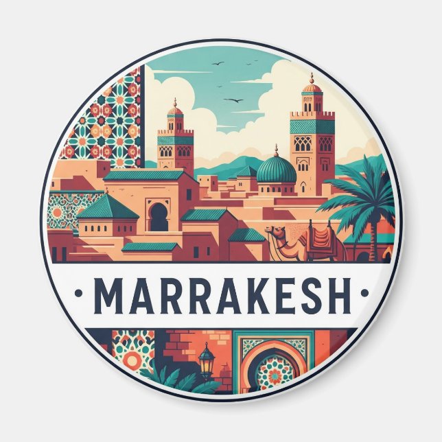 Imán Viaje a Marrakech Marruecos (Frente)