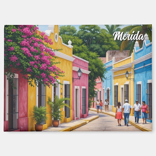 Imán Viaje a Mérida México (Anverso)