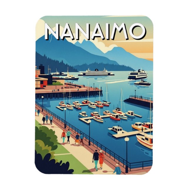 Imán Viaje a Nanaimo en la Isla de Vancouver (Vertical)