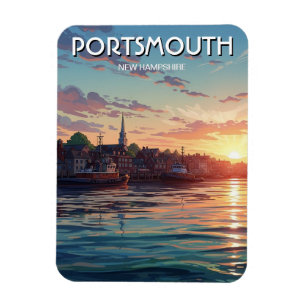 Imán Viaje a New Hampshire Portsmouth