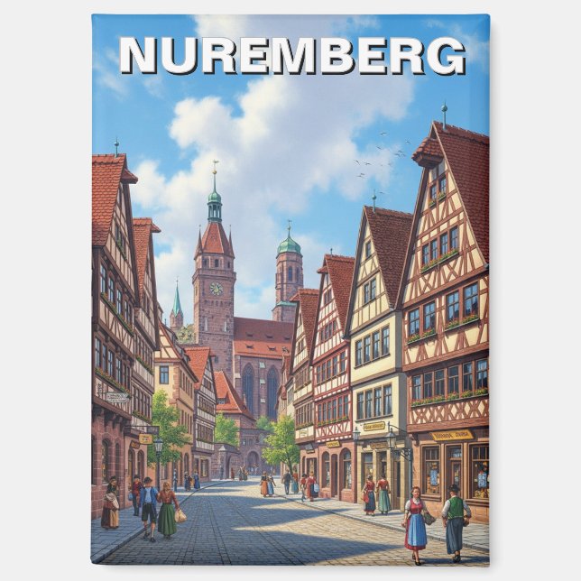 Imán Viaje a Nuremberg Alemania (Anverso)