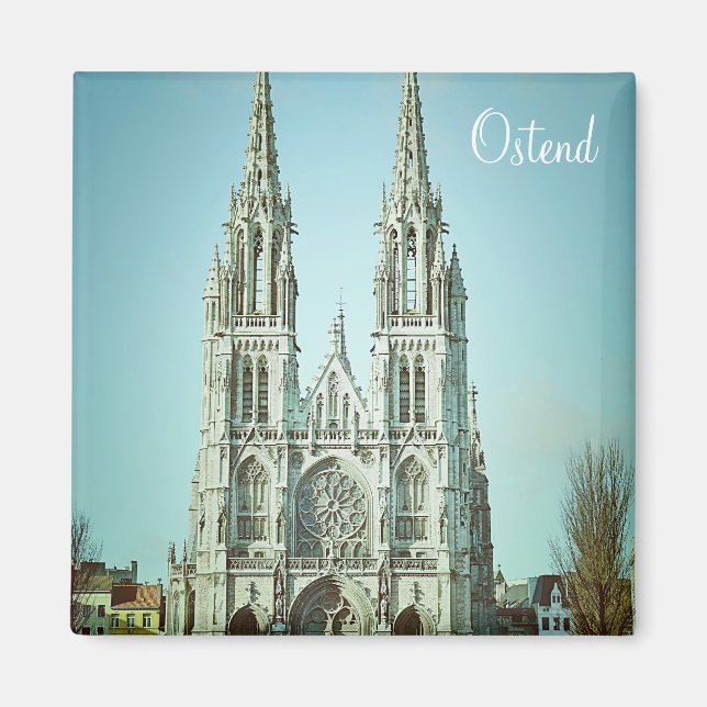 Imán Viaje a Ostend, Bélgica (Frente)
