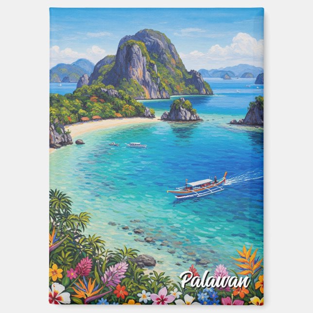 Imán Viaje a Palawan Filipinas (Anverso)