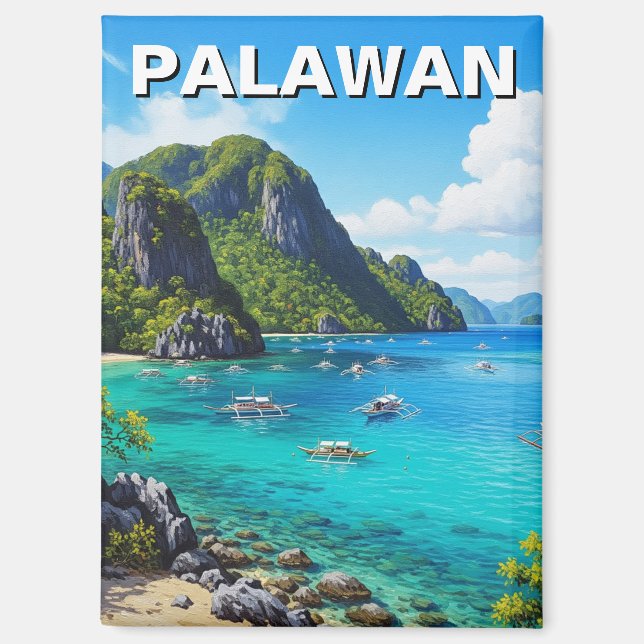 Imán Viaje a Palawan Filipinas (Anverso)