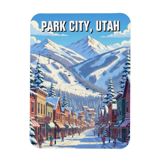 Imán Viaje a Park City Utah (Vertical)