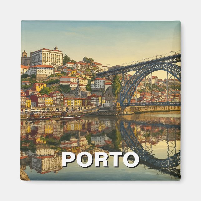 Imán Viaje a Porto Portugal (Frente)