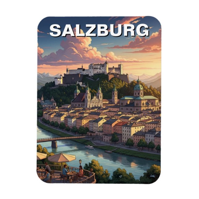 Imán Viaje a Salzburgo Austria (Vertical)