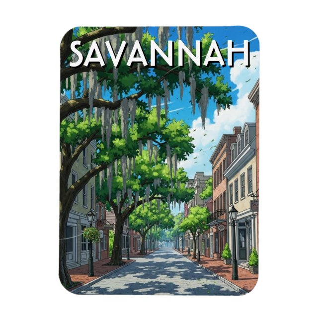 Imán Viaje a Savannah Georgia (Vertical)