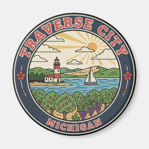 Imán Viaje a Traverse City Michigan