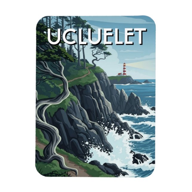 Imán Viaje a Ucluelet en la Isla de Vancouver (Vertical)