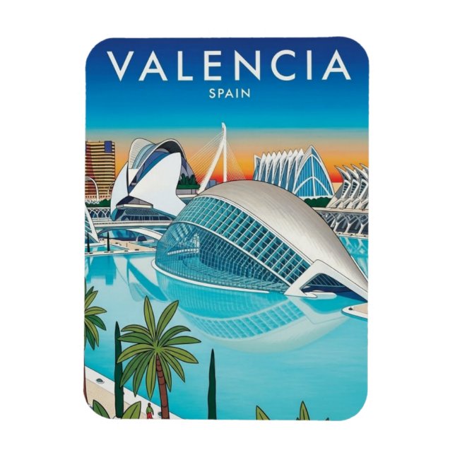Imán Viaje a Valencia España (Vertical)