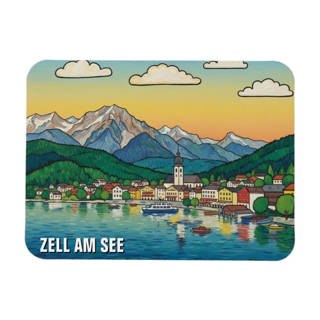 Imán Viaje a Zell am See Austria (Horizontal)