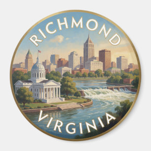 Imán Viaje al Capitolio de Richmond Virginia