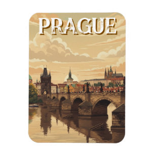 Imán Viaje al Castillo de Praga y al Puente Carlos