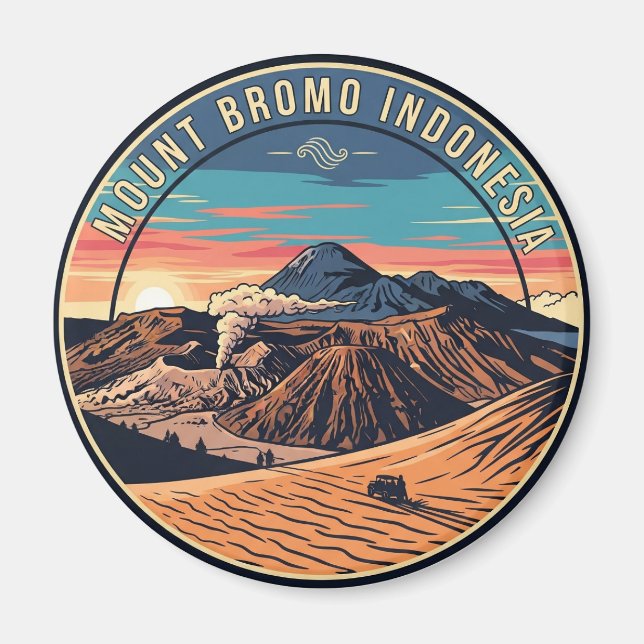 Imán Viaje al Monte Bromo Indonesia (Frente)