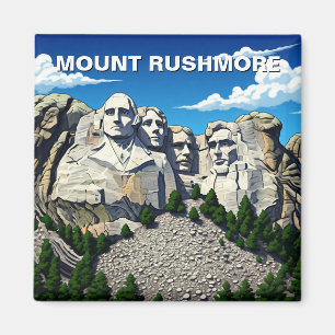 Imán Viaje al Monumento Nacional Mount Rushmore