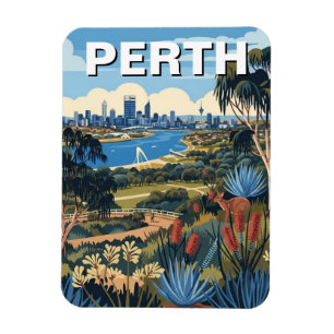 Imán Viaje al Parque de los Reyes de Perth