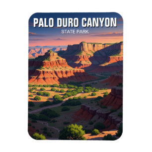 Imán Viaje al Parque Estatal del Cañón Palo Duro de Tex