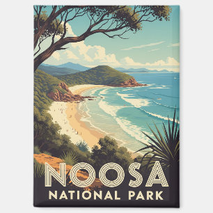 Imán Viaje al Parque Nacional Vintage Noosa