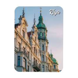 Imán Viaje Art Nouveau Letonia Riga