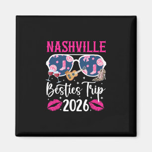 Imán Viaje de Amigas de Nashville 2026 Vacaciones de Me