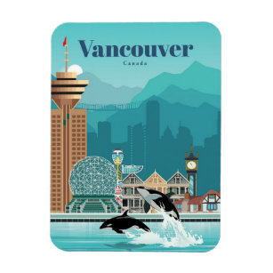 Imán Viaje De Arte Viajero A Vancouver