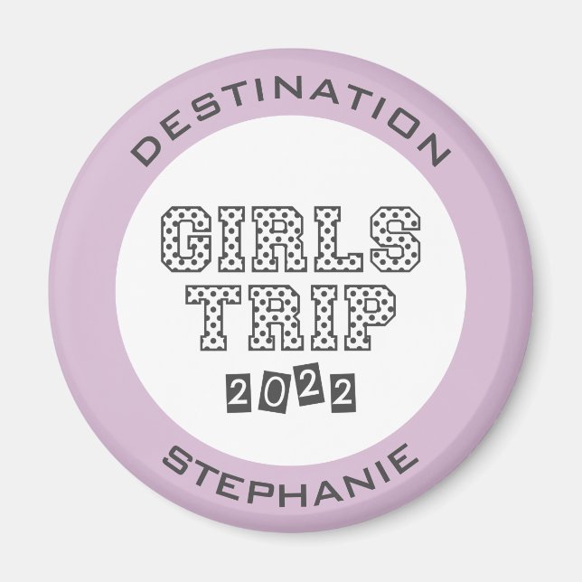 Imán Viaje de chicas 2022 Fin de semana de vacaciones p (Frente)