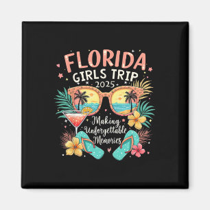Imán Viaje de Chicas de Florida 2025 Beach Vibes Vacaci