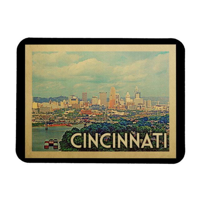 Imán Viaje de Cincinnati Ohio (Horizontal)