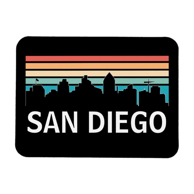 Imán Viaje de cosecha de vinos de San Diego California (Horizontal)