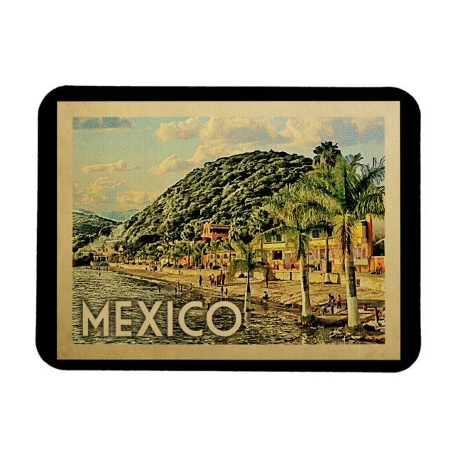 Imán Viaje de cosecha en el lago de México Chapala (Horizontal)