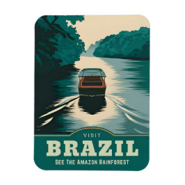 Imán Viaje de cosecha virgen Brasil Naturaleza tropical