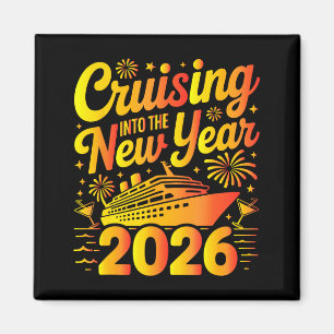 Imán Viaje de crucero de Nochevieja 2026 Crucero de Nav