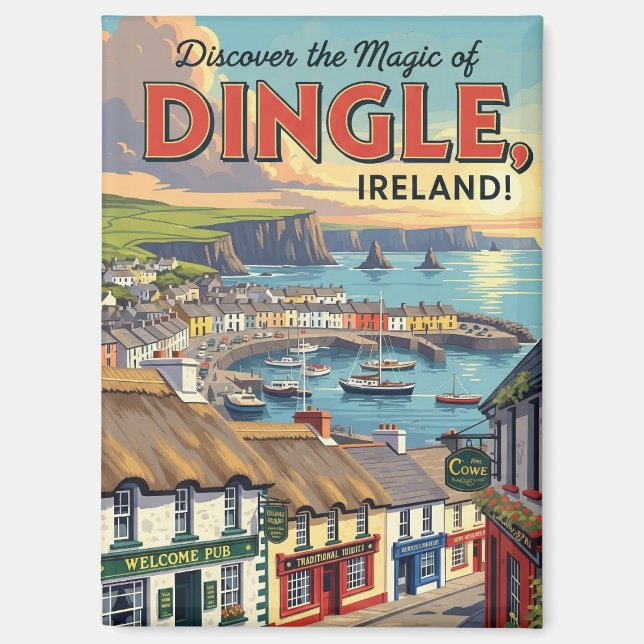 Imán Viaje de Dingle Ireland (Anverso)