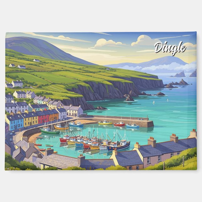 Imán Viaje de Dingle Ireland (Anverso)