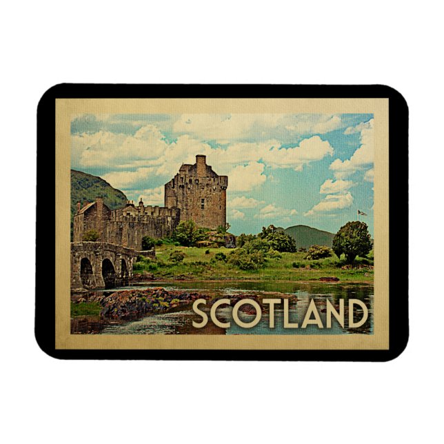Imán Viaje de época del Castillo de Escocia (Horizontal)